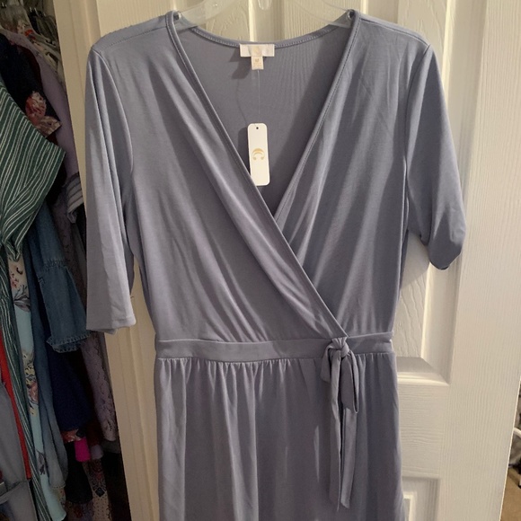 Charming Charlie Surplice Neck Dress - Picture 1 of 2